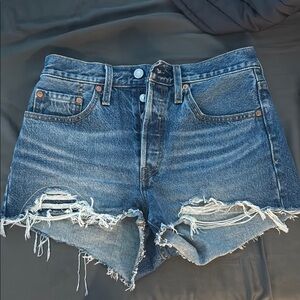 Denim Distressed Women's Shorts